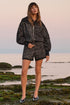 Shan Laurence Luxurious textured jacquard shorts